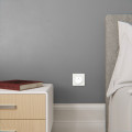 Plaque translucide blanc Schneider Odace Touch 1 poste
