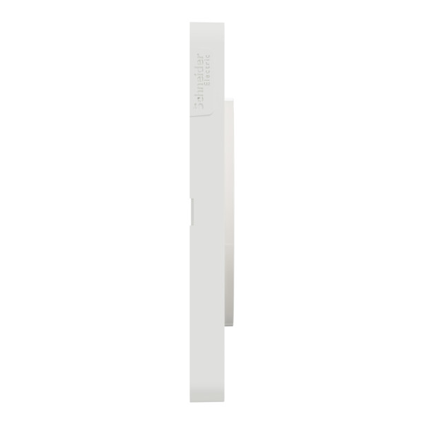 Plaque bronze brossé avec liseré blanc Schneider Odace Touch 2 postes entraxe 71mm