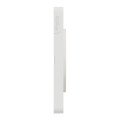 Schneider Odace Touch plaque Bois nordique liseré Blanc 2 postes horiz./vert. 71 mm