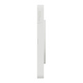 Plaque translucide blanc Schneider Odace Touch 2 postes entraxe 71mm