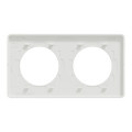 Plaque pierre galet Schneider Odace Touch 2 postes entraxe 71mm