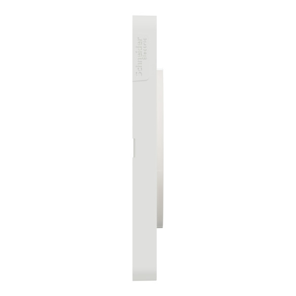 Plaque bronze brossé liseré blanc Schneider Odace Touch 3 postes entraxe 71mm