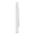 Schneider Odace Touch plaque Bois nordique liseré Blanc 3 postes horiz./vert. 71 mm