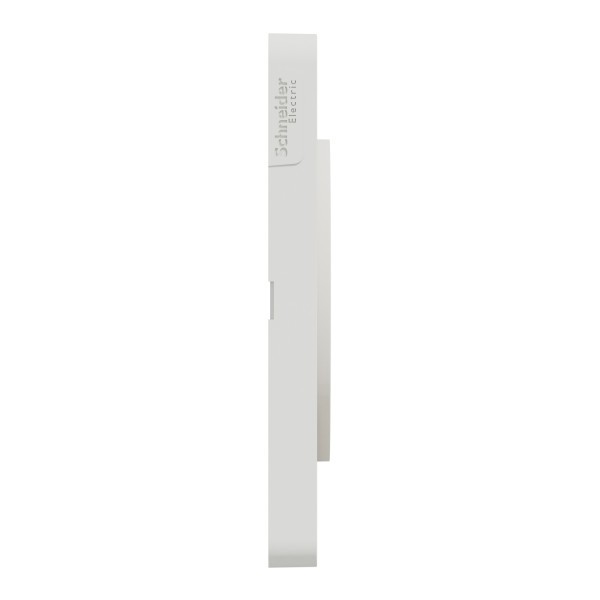 Plaque bois nordique liseré blanc Schneider Odace Touch 4 postes entraxe 71mm