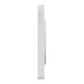 Schneider Odace Touch plaque Bois nordique liseré Blanc 4 postes horiz./vert. 71 mm