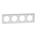 Plaque pierre galet Schneider Odace Touch 4 postes entraxe 71mm