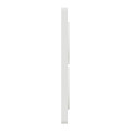 Plaque blanche Schneider Odace Touch 2 postes verticale 57mm