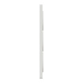 Plaque bois nordique avec liseré blanc Schneider Odace Touch 3 postes verticale 57mm