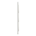 Plaque bois naturel avec liseré blanc Schneider Odace Touch 3 postes verticale 57mm
