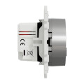 Prise USB double aluminium Schneider Odace charge rapide type A+C 18W 3,4A