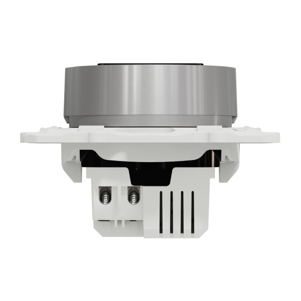 Prise USB double aluminium Schneider Odace charge rapide type A+C 18W 3,4A