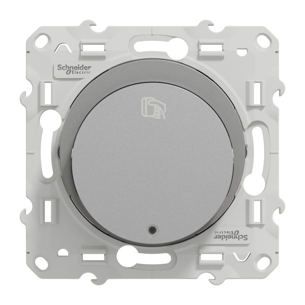 Interrupteur à carte aluminium Schneider Odace 10A LED de localisation fixation par vis