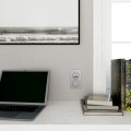 Prise USB double aluminium Schneider Odace type A+C 5Vcc 2,4A