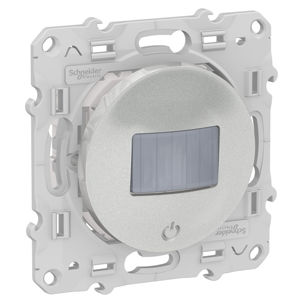 Détecteur de présence et de mouvement aluminium Schneider Odace 3 fils toutes charges