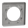 Plaque ardoise avec liseré aluminium Schneider Odace Touch 1 poste