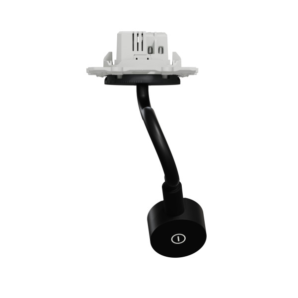 Liseuse avec prise USB anthracite Schneider Odace Type A 2,1A