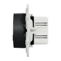 Prise USB double anthracite Schneider Odace charge rapide type A+C 18W 3,4A