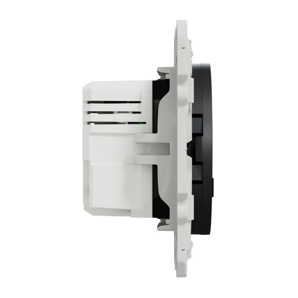 Prise USB double anthracite Schneider Odace type A+C 5Vcc 2,4A