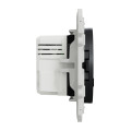 Prise USB double anthracite Schneider Odace type A+C 5Vcc 2,4A