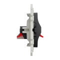 Odace, Prise Haut-parleurs Anthracite, 2 Sorties
