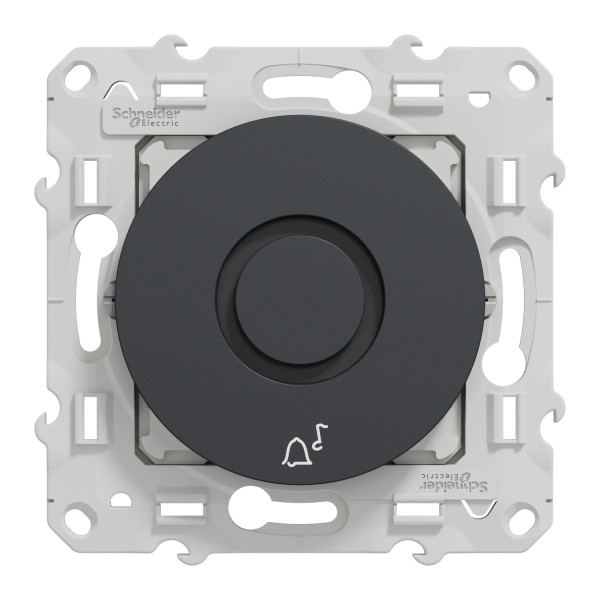 Sonnette électronique anthracite Schneider Odace 5 tonalités 230V fixation à vis