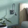 Plaque anthracite Schneider Odace Styl 1 poste