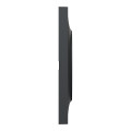 Plaque anthracite Schneider Odace Styl 2 postes entraxe 71mm horizontal ou vertical