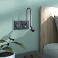 Plaque anthracite Schneider Odace Styl 2 postes entraxe 71mm horizontal ou vertical