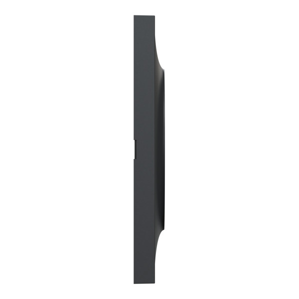 Plaque anthracite Schneider Odace Styl 3 postes entraxe 71mm horizontal ou vertical