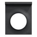 Plaque anthracite avec support téléphone Schneider Odace Styl Pratic 1 poste