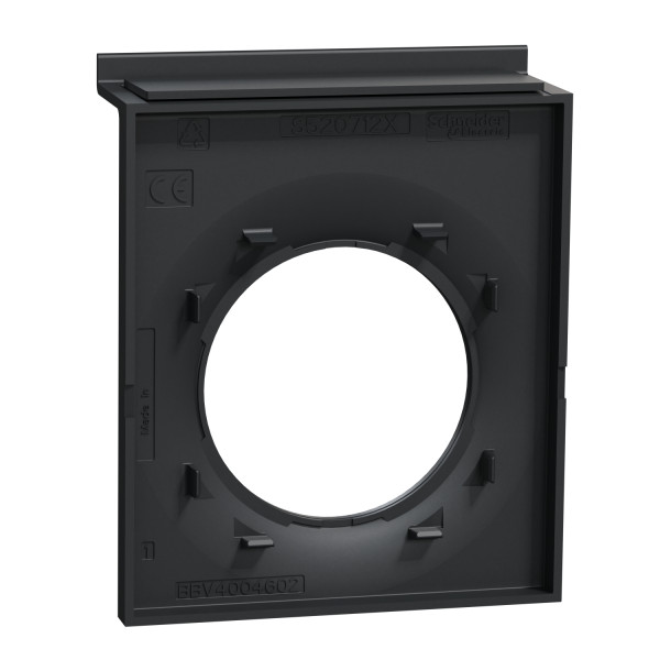Plaque anthracite avec support téléphone Schneider Odace Styl Pratic 1 poste