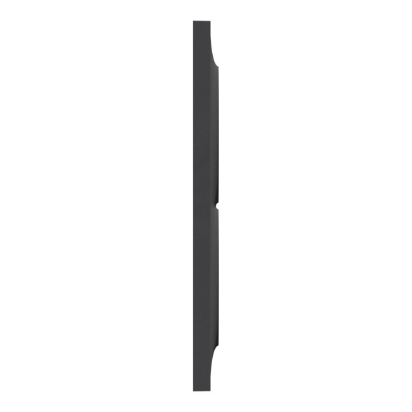 Plaque anthracite Schneider Odace Styl 2 postes verticaux entraxe 57mm 