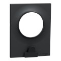 Plaque anthracite avec pince multi-usage Schneider Odace Styl Pratic 1 poste