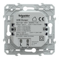 Prise chargeur USB cobalt Schneider Odace type A 7,5W et C 45W forte puissance