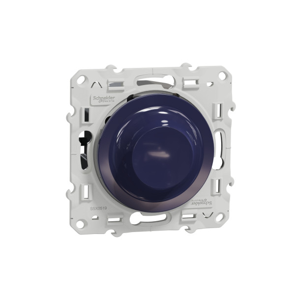 Odace - variateur de lumière universel en 2 ou 3 fils 3w 100w(led)  - cobalt
