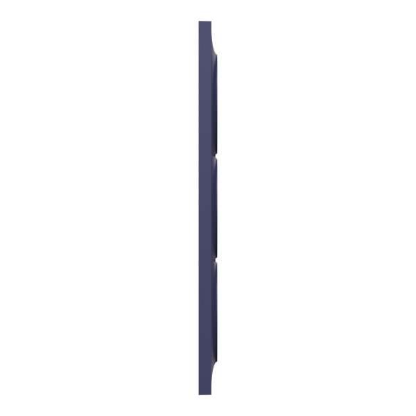Odace styl, plaque cobalt 3 postes verticaux entraxe 57mm