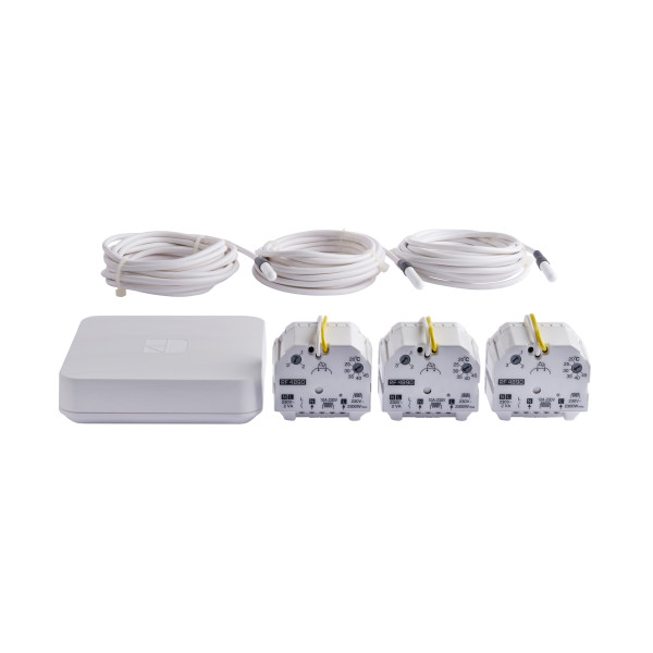 Pilotage pour plancher rayonnant électrique Delta Dore Pack RF 4890 Connecté 3 zones