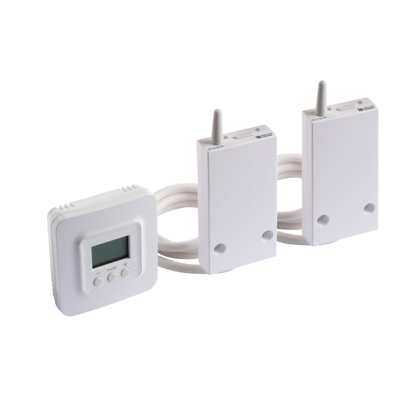 Thermostat radio fil pilote Delta Dore Tybox 5702 FP pour 2 radiateurs