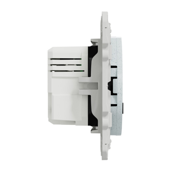 Prise USB double blanc recyclé Schneider Odace type A+C 5Vcc 2,4A