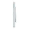 Odace touch, plaque blanc recyclé 2 postes horiz. ou vert. entraxe 71mm