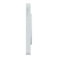 Odace touch, plaque blanc recyclé 3 postes horiz. ou vert. entraxe 71mm