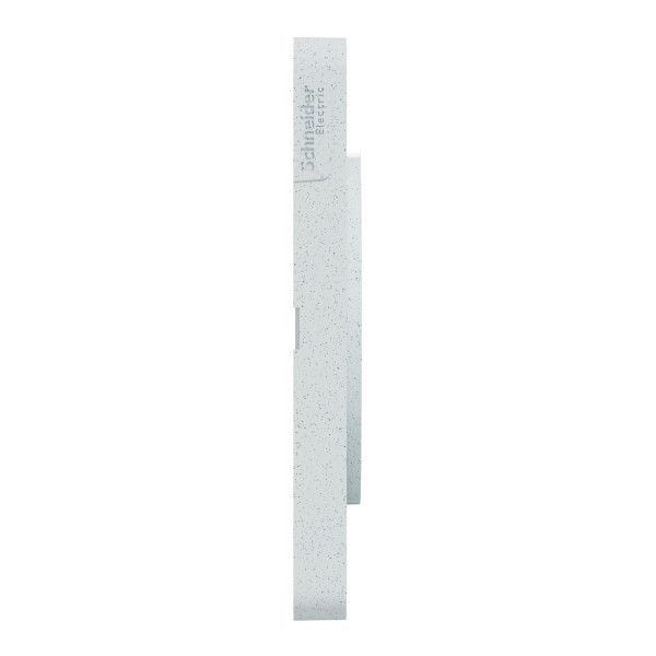 Plaque blanche recyclée Schneider Odace Styl 4 postes entraxe 71mm horizontal ou vertical