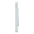 Odace touch, plaque blanc recyclé 4 postes horiz. ou vert. entraxe 71mm