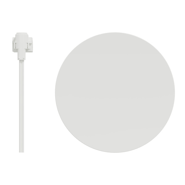 Enjoliveur Blanc Livré avec 1 LED Bleu 0,15 mA Connexion par Câble Odace Schneider