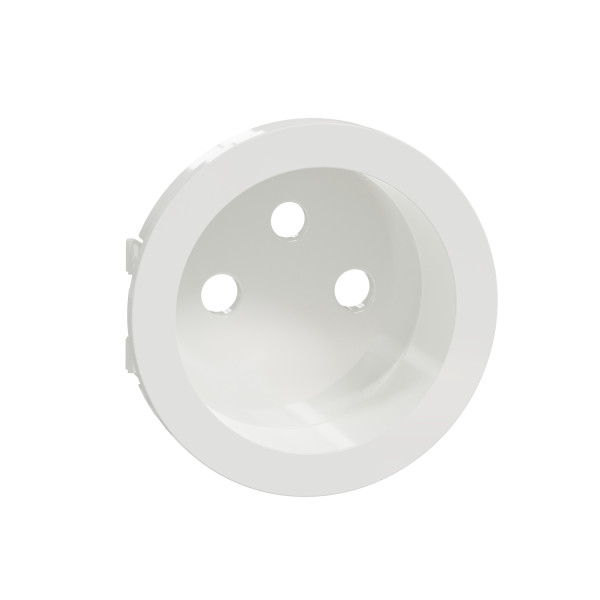 Enjoliveur Seul Blanc pour Prise de Courant 2P+T 16 A Odace Schneider