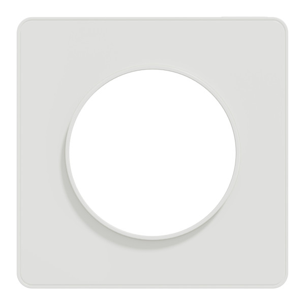Plaque blanche Schneider Odace Touch 1 poste RAL9003