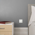 Plaque blanche Schneider Odace Touch 1 poste RAL9003