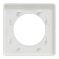 Odace kvardrat - plaque de finition 1 poste - ocre/blanc