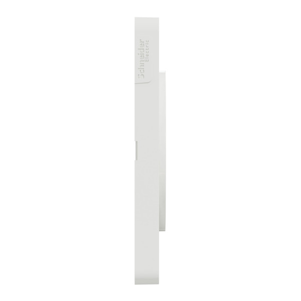 Plaque blanche Schneider Odace Touch 2 postes horizontal/vertical entraxe 71mm