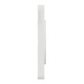 Plaque blanche Schneider Odace Touch 2 postes horizontal/vertical entraxe 71mm